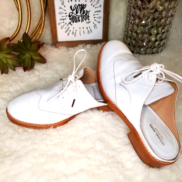 Michael Kors Shoes - MICHAEL KORS Collection  Mule Loafer in white 37.5